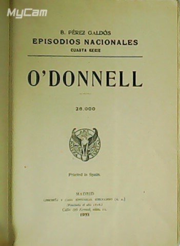 Episodios Nacionales. O´Donell. Cuarta serie. | Immagine principale