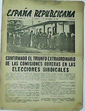 ESPAÑA REPUBLICANA.- Año XXVIII, nº622.