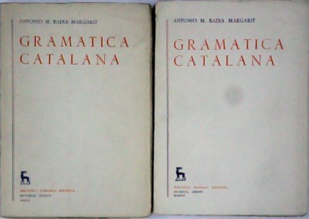 Gramática catalana. 2 tomos.