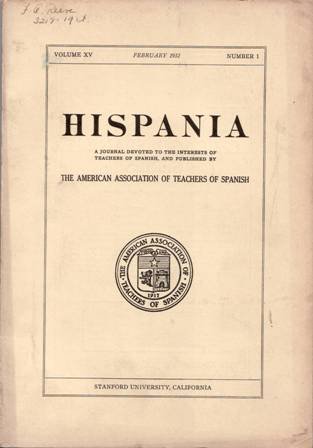 HISPANIA, vol. XV. Nº 1, 2, 3, 4, 5-6. February, …