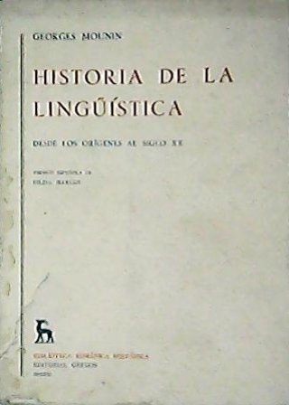 Historia de la lingüística. Desde los orígenes al siglo XX. … | Immagine principale