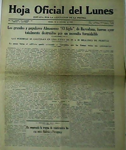 HOJA OFICIAL DEL LUNES. Año III. Nº110. | Immagine principale