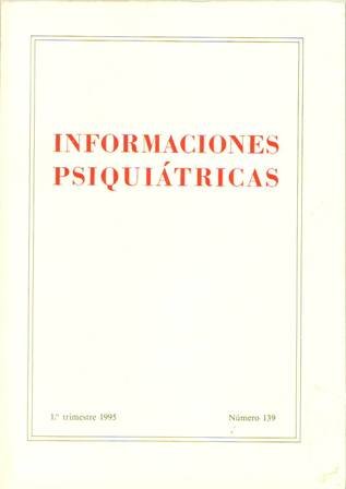 INFORMACIONES PSIQUIÁTRICAS.- Número 139. Publicación científica de los Hospitales Psiquiátricos …