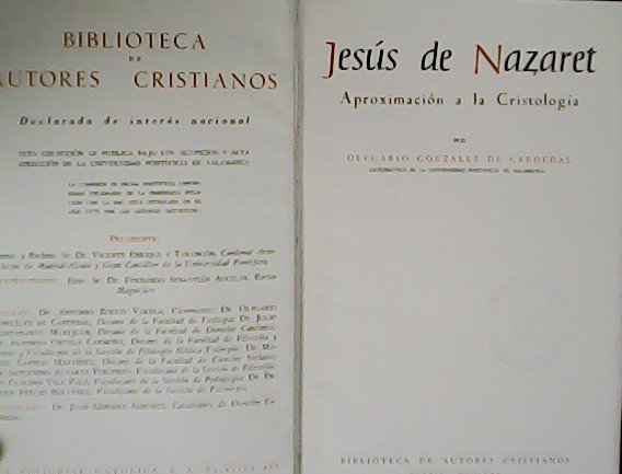 Jesús de Nazaret. Aproximación a la Cristología.
