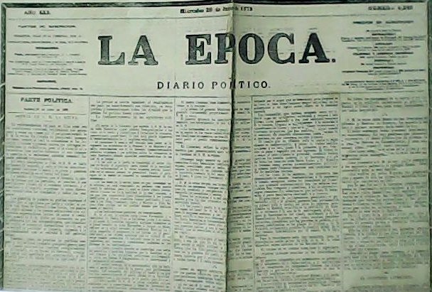 LA ÉPOCA. Diario político. Año XXX. Nº9.346. | Immagine principale
