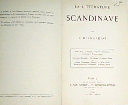La Littérature Scandinave.