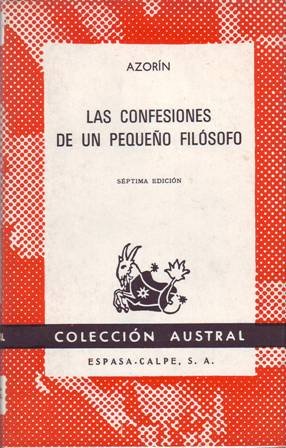 Las confesiones de un pequeño filósofo.