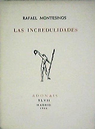 Las incredulidades. Poesía.