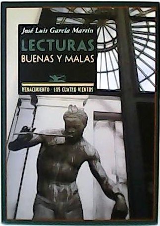 Lecturas buenas y malas (Libros que conviene o no conviene perderse). Un libro sobre libros que es algo más que un libro sobre libros: un fascinante recorrido por la novela y las novelerías de la literatura. José Luis García Martín dice lo que nadie dice e incluso en algún caso lo que nadie debería decir. Para ponderar a un autor o para destrozar una obra, García Martín se permite todas las licencias, salvo dos: mentir o aburrir.