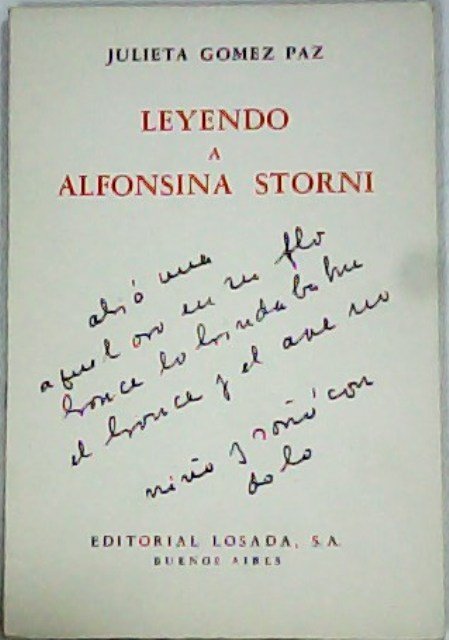 Leyendo a Alfonsina Storni.