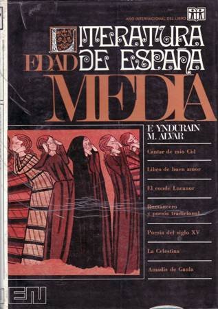 Literatura de España. 3 tomos. T. I: La Edad Media (Cantar de Mio Cid - Libro de buen amor - La Celestina - Amadís de Gaula -etc.). T. II: Edad de Oro (El Abencerraje - Lazarillo de Tormes - El buscón - La dama duende - El coloquio de los perros - etc.). T. III: Neoclasicismo y romanticismo (Feijóo - Jovellanos - La comedia nueva - Artículos de Larra - Don Juan Tenorio - Rimas y leyendas de Bécquer - etc).