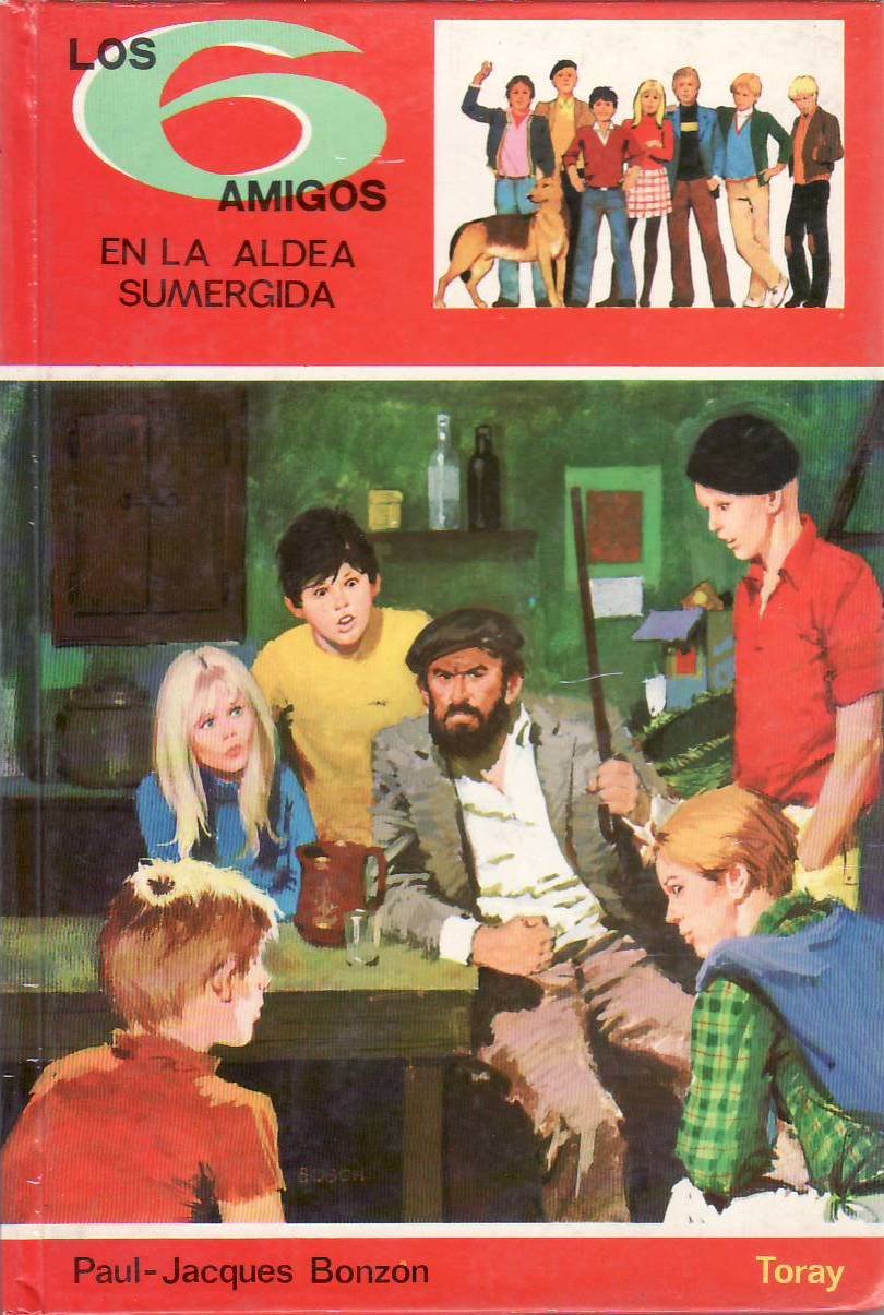 Los 6 amigos en la aldea sumergida. Ilustraciones: Antonio Borrell.