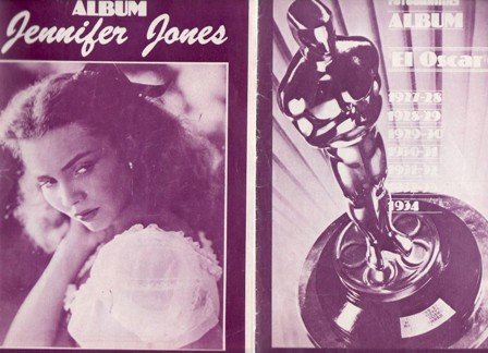 LOTE 17 NÚMEROS FOTOGRAMAS ÁLBUM CUADERNILLO "EL OSCAR" Núms: 1, 17, 19, 21, 24, 25, 28, 29, 31, 32, 35, 37, 38, 39, 41, 42, 45 y 47.� 1. 1927-1934. 17: Errol Flynn. 19: Judy Garland. 21: Irene Dunne. 24: Rock Hudson. 25: Sara Montiel. 28: Charles Chaplin (1). 29: Charles Chaplin (2). 31: Frank Sinatra. 32: Ingrid Bergman. 35: Jean Gabin. 37: Fredic March. 38: Jean Harlow. 39: John Garfield. 41: James Dean. 42: Shelley Winters (1). 45: John Wayne. 47: Jennifer Jones.