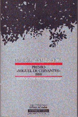 Maria Zambrano, Premio "Miguel de Cervantes" 1988.