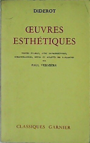 Oeuvres esthétiques. | Immagine principale