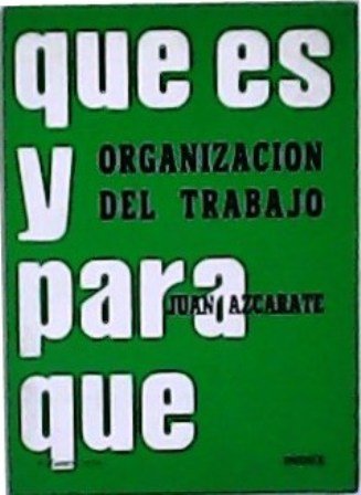 Organización del trabajo.