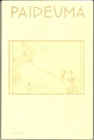 PAIDEUMA. Volume 18, number 3. A Journal Devoted to Ezra …