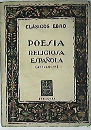Poesía religiosa española. Antología.