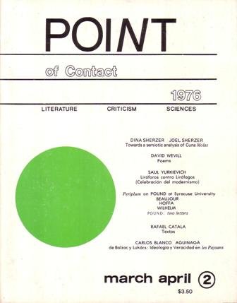 POINT OF CONTACT, (Punto de Contacto) nº2.- Revista de literatura, …