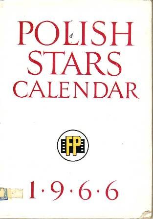 POLISH STARS CALENDAR 1966. Film Polski.