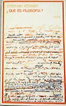 ¿Que es Filosofía? Traducción de Domenec Bergada.