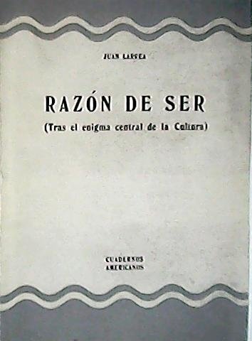 Razón de ser (Tras el enigma central de la cultura).