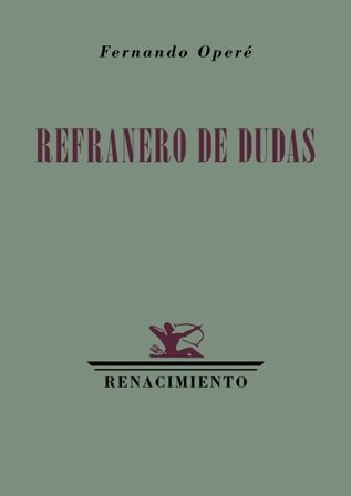 Refranero de dudas. Poesía.