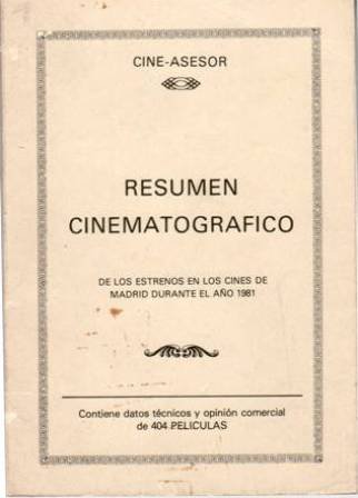 Resumen Cinematográfico de los estrenos en los cines de Madrid … | Immagine principale