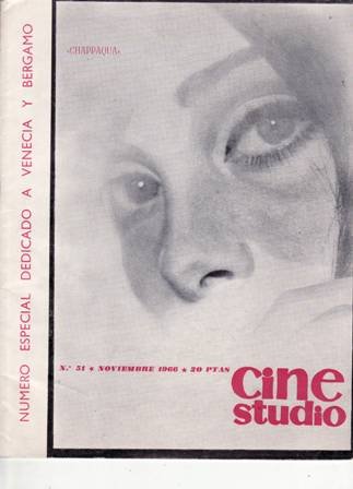 REVISTA CINESTUDIO Nº 51 (1966). Número especial dedicado a Venecia … | Immagine principale