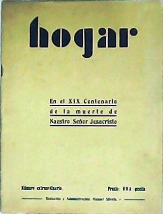Revista Hogar: En el XIX Centenario de la muerte de … | Immagine principale