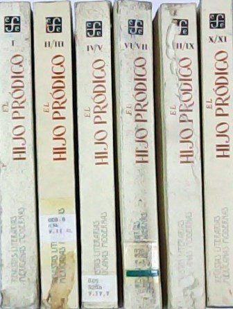 Revistas literarias mexicanas modernas. El hijo prodigo. I, II/III, IV/V, VIII/IX, X/XI.- Edición facsímil de la publicada en México en 1944. 5 tomos: Abril/Septiembre de 1943; Octubre/Diciembre de 1943 - Enero/Marzo de 1944; Abril/Junio 1944 - Julio/Septiembre 1944; Abril/Junio 1945 -Julio/Septiembre 1945; Octubre/Diciembre 1945 - Enero/Marzo 1946. Colaboran: R. Lulio, R. Usigli, J. Torres Bodet, Luis Cernuda, Juan Gil-Albert, W. Pach, González Martín, A. Sánchez Barbudo, R. Solana, Pedro Salinas, Manuel Altolaguirre, A. Magaña Esquivel, C. Mérida, J. Cuesta, José Bergamín, Leopoldo Zea, Enrique González Martínez, Víctor Serge, José Ferrater Mora, Rodolfo Usigli, E. Villaseñor, J. Moreno Villa. J. Fernández de Córdoba, O. Paz, E. Gabriel