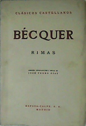 Rimas. Edición, introducción y notas de José Pedro Díaz.