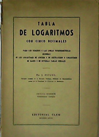 Tabla de logaritmos con cinco decimales. Para los números y …