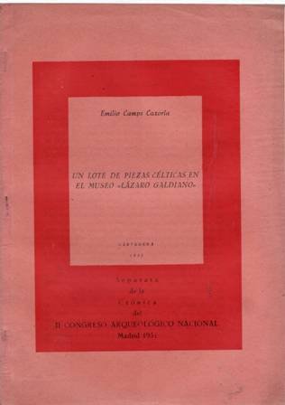 Un lote de piezas célticas en el museo "Lázaro Galdiano". …