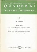 CONSIGLIO NAZIONALE DELLE RICERCHE: QUADERNI DE ’’LA RICERCA SCIENTIFICA’’ n. …