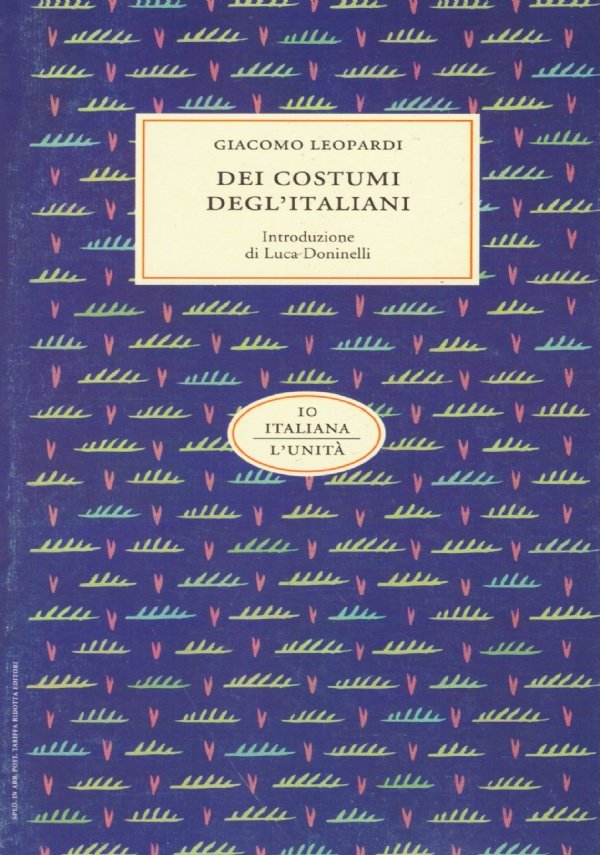 DEI COSTUMI DEGLI ITALIANI