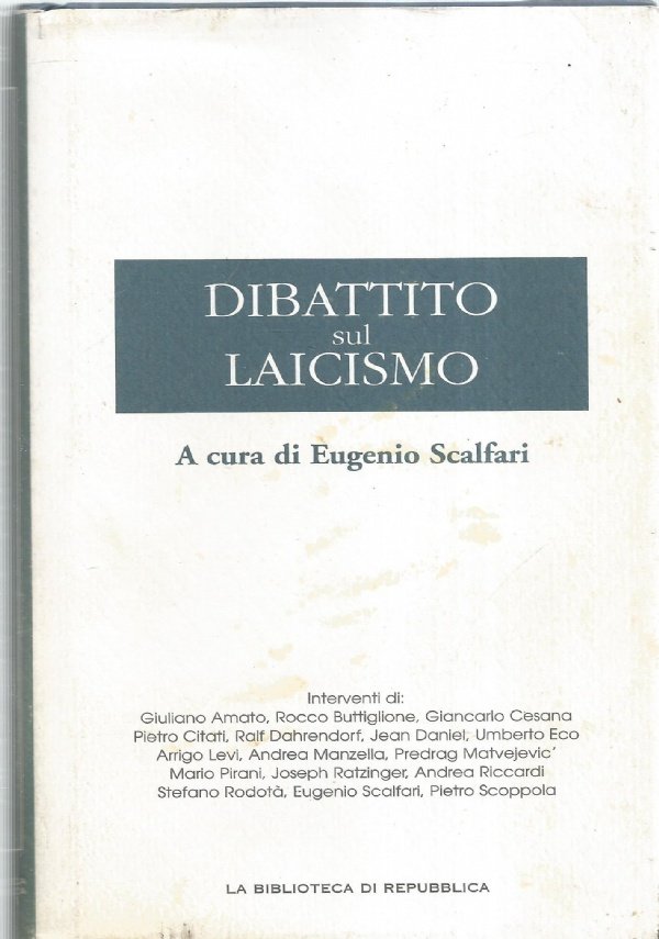 DIBATTITO SUL LAICISMO