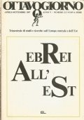 EBREI ALL’EST (Ottavogiorno aprile-settembre 1987)