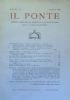 IL PONTE - Rivista di politica e letteratura (Anno XV …
