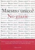 MAESTRO UNICO ? NO GRAZIE