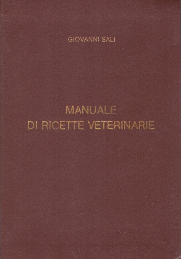 MANUALE DI RICETTE VETERINARIE