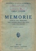 MEMORIE scritte da lui medesimo per l’istoria della sua vita …