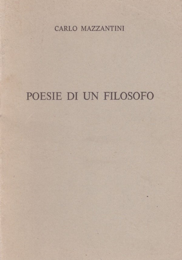 POESIE DI UN FILOSOFO