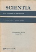 SCIENTIA. Rivista internazionale di sintesi scientifica, International Review of Scientific …