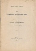 Senato della Repubblica: SUI PROVVEDIMENTI PER L’ISTRUZIONE MEDIA