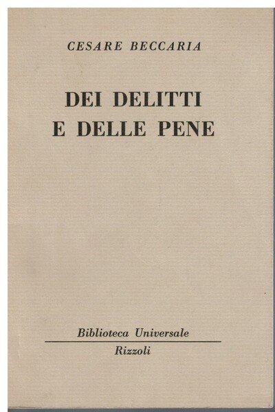 Dei delitti e delle pene