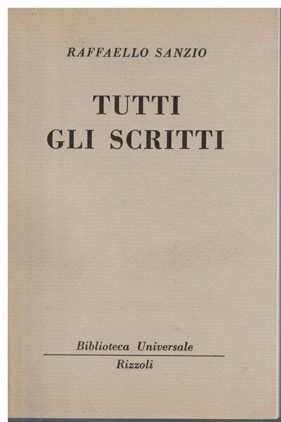 Tutti gli scritti