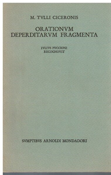 Orationum deperditarum fragmenta