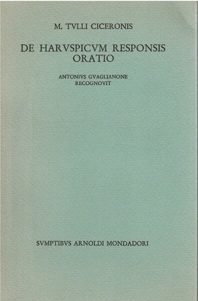 De haruspicum responsis oratio