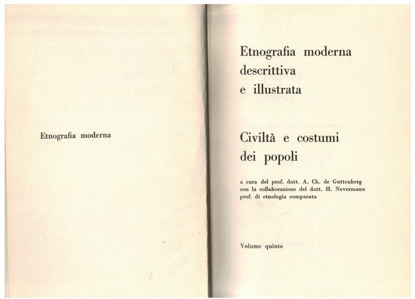 Etnografia moderna descrittia e illustrata volume quinto